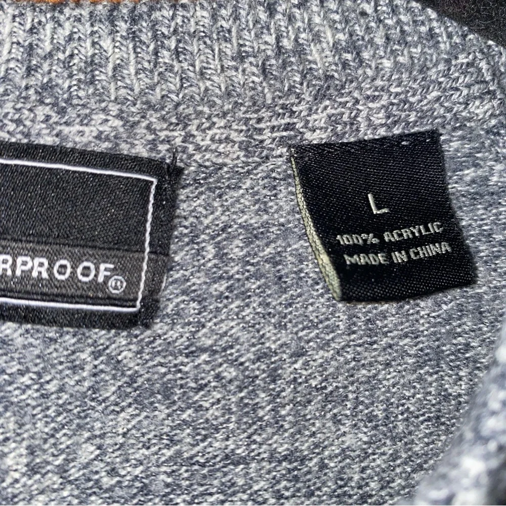 Weatherproof Textured Soft Grey Vneck Sweater Large From Worn Twice R.$45